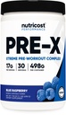 Nutricost Pre-X Xtreme Pre-Workout Powder Complex, Blue Raspberry, 30 Servings, Vegetarian, Non-GMO and Gluten Free