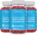 Μελατονίνη 1mg Gummies για παιδιά, ασφαλή, χωρίς φάρμακα και αποτελεσματική φυσική βοήθεια ύπνου συμπλήρωμα για τα παιδιά. Παιδιά 1mg Gummy μελατονίνης, Χωρίς γλουτένη χορτοφάγοι Ξεκούραστα προϊόντα ύπνου για ηλικίες 4+. 180ct (3)
