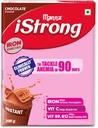 Manna i Strong 400g Σίδηρος Ενισχυμένη γυναίκα Υγεία ποτό Mix (Χοκολάτη) Συμπλήρωμα σιδήρου Lock Formula με VIT C, B9, B12