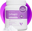VitaMedica Collagen Peptides Peptides Powder for Women & Men - Υγιή μαλλιά, δέρμα, νύχια, οστά και αρθρώσεις - Υδρολυμένοι τύποι I & III, Grass-Fed, Pasture-Raied Protein, Zero Sugar - 30 Μερίδες