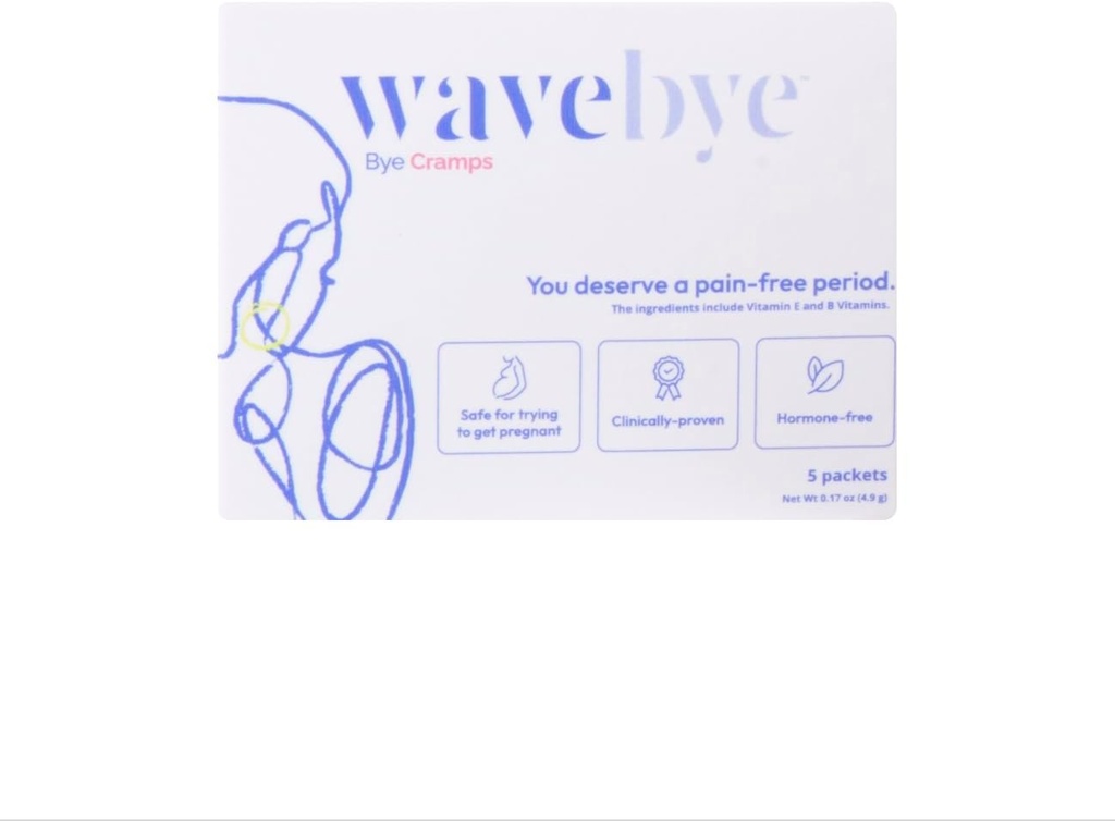 Wave Bye to Period Pain, OB/GYN-Developed Προεμμηνορρυσιακό (PMS) συμπλήρωμα για τις γυναίκες με περίοδο Cramps, 1 μήνα προσφοράς