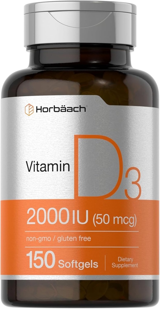 Horbaach Βιταμίνη D3 2000IU Softgels 