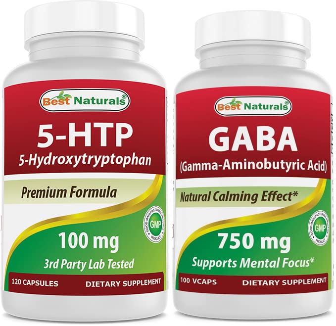 Best Naturals 5- HTP (5- υδροξυτρυπτοφάνη) 100 mg & GABA 750 mg