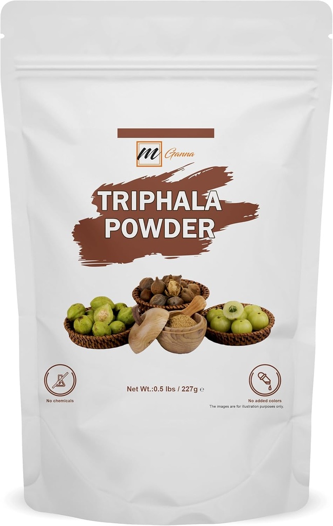 100% Φυσική σκόνη Triphala για το δέρμα και την υγειονομική περίθαλψη 227 GMS / 0.5 LBS