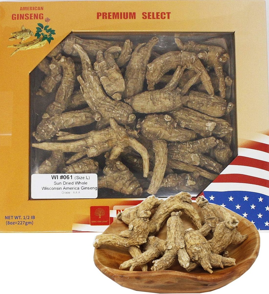 Επιλεγμένο χέρι American Wisconsin Farmed Ginseng Root Medium 