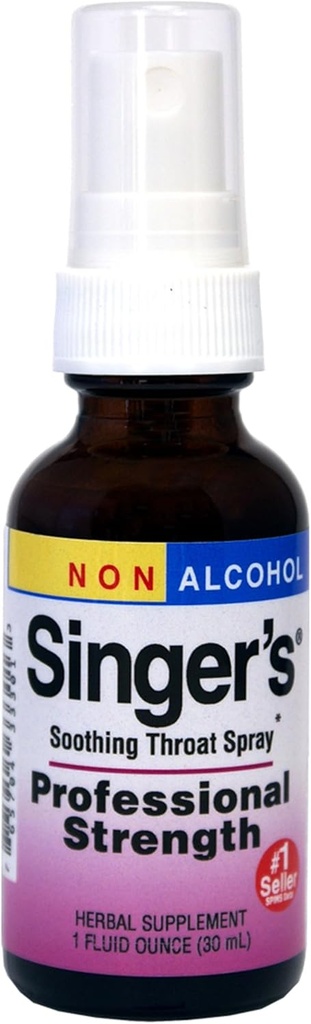 Βότανα Etc. Singer's Saving Grace Professional Strength Non-Alcohol Spray - Βότανο Υποστήριξη για Καταπραϋντικό Λαρύγγι - Λαρύγγι Comfort Spray με Yerba Mansa & Licorice - 1 fl oz (Περίπου 75 υπηρεσίες)