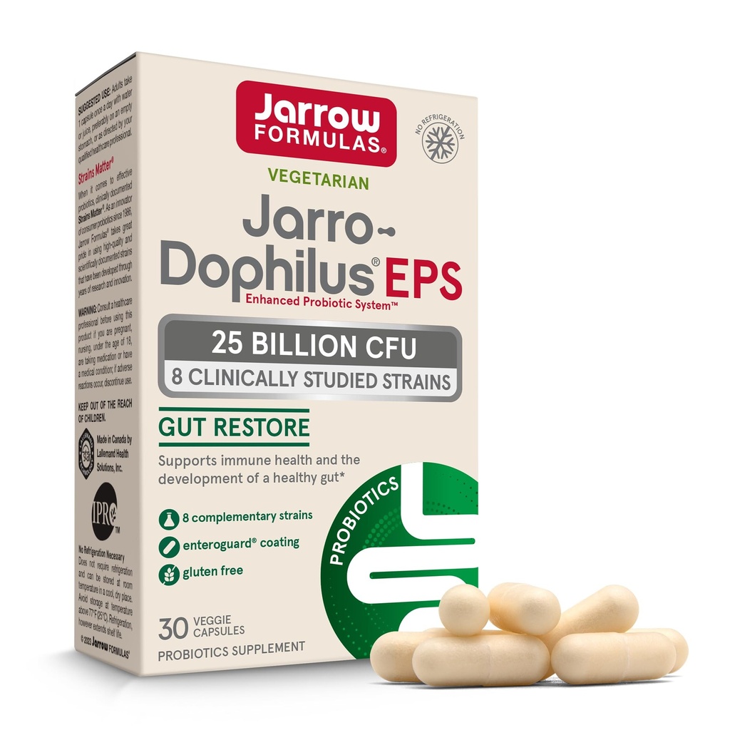 Jarrow Formulas Probiotics for Women and Men Digestive Health - Probiotic Nutritional Supplements, Gut Health, 25 δισεκατομμύρια CFU, 30 κάψουλες, 30 ημέρες προσφοράς