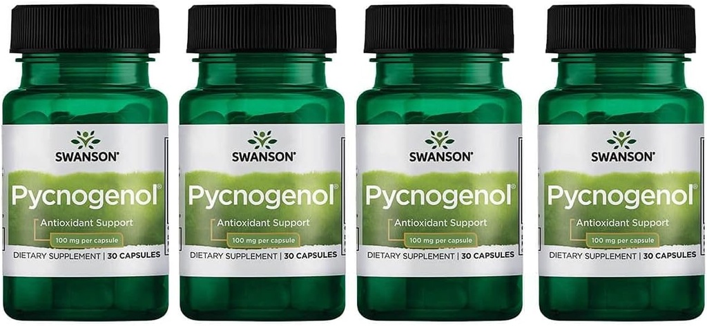 Swanson Pycnogenol 100 Milligrams 30 Καψάκια 4 Συσκευασία