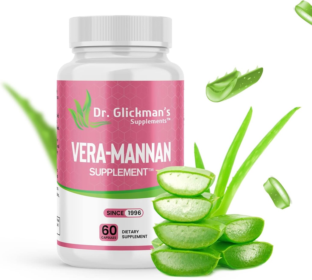 Vera-mannan Aloe Vera συμπλήρωμα, 1 φιάλη, 60 κάψουλες