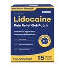 Sumifun 4% Lidocaeine Pain Relief Patches 15 Μετρήσεις Μέγιστη δύναμη Numbing Gel Patch για Back Knee Neck Joint Muscle Soreness Topic Αναλγητικό