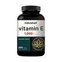 NatureBell Vitamin E 1,000 IU Per Serving - 300 Softgels - Antioxidant Supplement for Skin, Heart & Brain Health Support - High Bioavailability* - Gluten-Free & Non-GMO