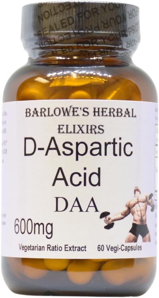 Barlowe's Herbal Elixirs D-Aspartic Acid Supplement 