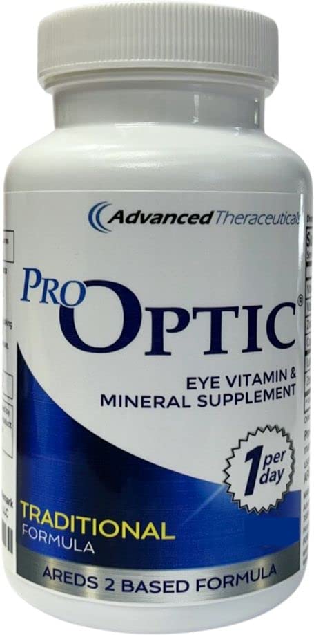 Pro-Optic Traditional Formula Eye Supplement - AREDS 2 Με βάση την όραση Υποστήριξη για Ενήλικες 50+ - 30 Κάψουλες, 1-Month Supply - Lutein 10mg, Zeaxanthin 2mg