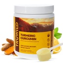 TruWild Vegan Turmeric Curcumin Drink Mix σκόνη με οργανικά κουρκουμινοειδή Black Pepper Ginger για την υποστήριξη της ευεξίας και της κοινής υγείας, όλα φυσικά Made in USA, 20 υπηρεσίες