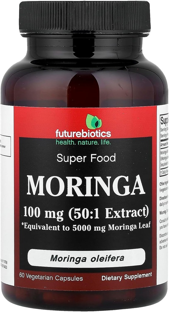 Μελλοντικά αντιβιοτικά Moringa 5000mg, 60 κάψουλες χορτοφάγων