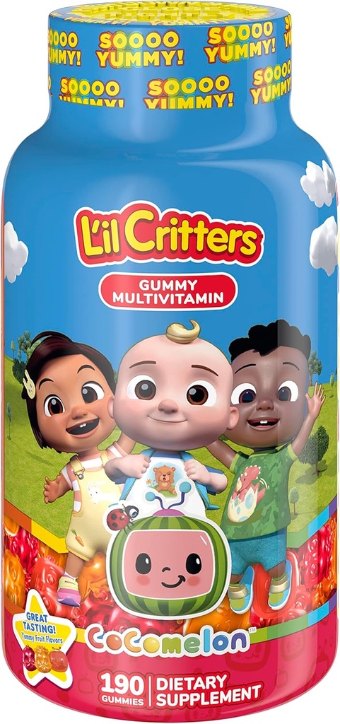L’il Critters CoComelon Καθημερινή Gummy πολυβιταμίνη για παιδιά, 190 Gummies