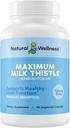 Maximum Milk Thistle – Potent Milk Thistle Supplement for Liver Cleanse, Detox & Repair – Supports Liver Health, Enzyme Function & Detoxification – Vegan, Non-GMO, 720mg Daily, 90 Capsules