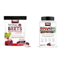 Force Factor Total Beets Blood Pressure Support 60 Chews and Collagen Booting Superfoods 60 Μαλακά μάσημα για την υγεία της καρδιάς, το δέρμα, τα μαλλιά και τα νύχια
