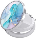 Nipichsha Pill Box, Small Pill Case for Purse & Pocket, Cute Travel Medicine Organizer, Portable Medicine Container Holder to Hold Vitamins, Medication, Fish Oil & Supplement, Colorful Ink Marble