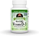 Source Naturals Vegan True, Μη ΓΤΟ Βιταμίνη D-3, Συμπλήρωμα διατροφής για την Ανοσολογική και Οστική Υγεία*, 2.000 IU - 90 Κάψουλες