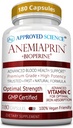 Approved Science Anemiaprin - Absorbable Iron, Vitamin C - Gentle On Stomach - 180 Capsules - 3 Month Supply - Non-GMO, Vegan