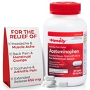 Εργαστήρια Time-Cap, INC. Timely Acetaminophen 650 MG - 400 Caplets - Εκτεταμένη απελευθέρωση - Κοινή ανακούφιση του πόνου, πόνο Reliever & Αρθρίτιδα ανακούφιση του πόνου