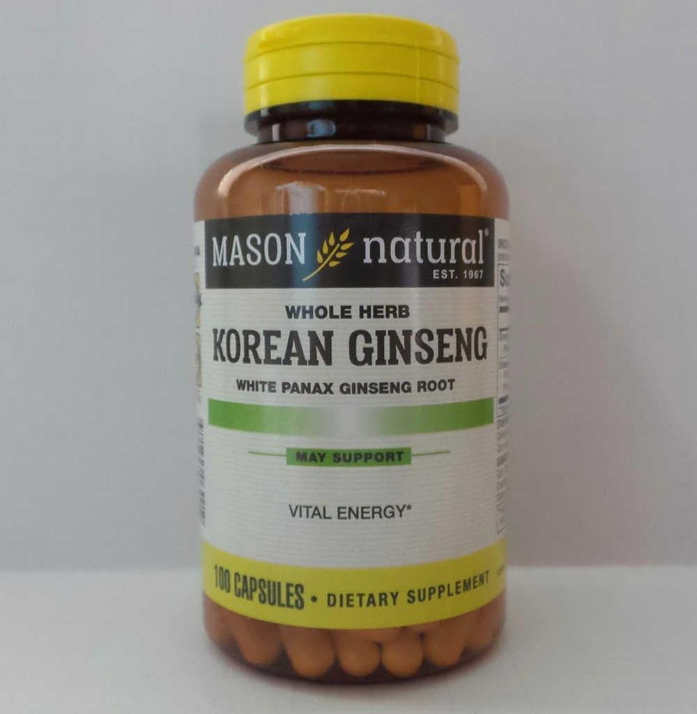 Mason Natural, Κορεάτικα Ginseng 518MG