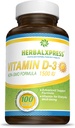 Το Herbalxpress Vitamin D (ως χοληκαλσιφερόλη) 1.500 IU (100 Tablets) είναι η τέλεια προσθήκη σε έναν Υγιή τρόπο ζωής, Οστά, Δόντια, Μύες, Ανοσοποιητική Λειτουργία και Ευδοκιμίες, Μη ΓΤΟ και Χωρίς Γλουτένη.