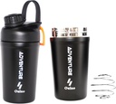 Ozizo Protein Mixing Cup for Protein Mixes – 20 ουγγιά μπουκάλι αναδευτήρα πρωτεΐνης από ανοξείδωτο χάλυβα, μονωμένο, διαρροή απόδειξη, Odor ανθεκτικό, μικρό χαριτωμένο mixer γυμναστήριο για άνδρες, γυναίκες, αγόρια, κορίτσια, ζεστά και κρύα ποτά