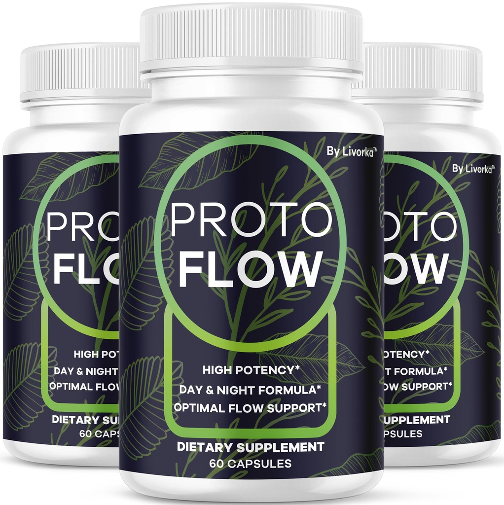 LIVORKA (3 Pack) Proto Flow - Proto Flow Support, ProtoFlow, ProtoFlow Reviews, ProtoFlow Formula, Proto Flow Ανδρικές κάψουλες, Proto Flow Supplement for Men, Proto Flow Hills, 180 Κάψουλες για 3 Μήνες