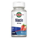 Kal 25 Mg δισκία νιασίνης, Φράουλα, 200 μέτρα