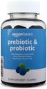   Basics Prebiotic & Probiotic Gummies, 2 Billion CFU, Blue Raspberry, 50 Count (2 per Serving) (Previously Solimo)