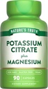 Nature's Truth Potassium Magnesium Citrate Capsules | 90 Count | Vegan, Non-GMO & Gluten Free Supplement