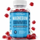 Αμιγώς Βέλτιστο Μαγνήσιο Citrate Gummies για παιδιά & ενήλικες - Νόστιμο κεράσι Γεύση - Ύπνος, Ήρεμη & Πειθαρχική Υποστήριξη, Χαλάρωση, Μυική Υγεία - Μασώμενα Μαγνήσιο, Χωρίς Γλουτένη, Vegan - 90 Gummies