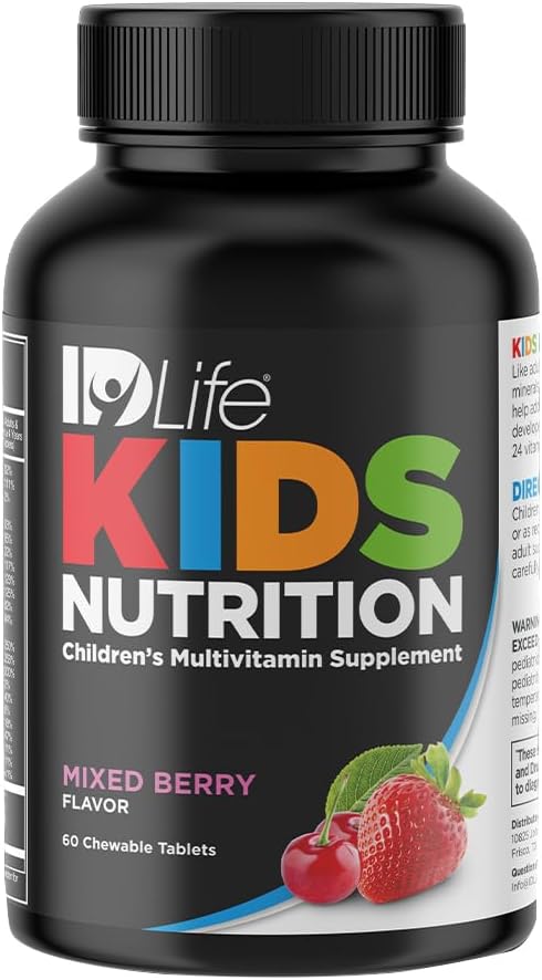 IDLife Mixed Berry Kids Διατροφή Μασώμενα Δισκία - Απαραίτητες 24 Βιταμίνες & Ορυκτά για Καλλιεργούμενα Σώματα - Καθημερινή Διατροφική Υποστήριξη - 60 Μέτρα