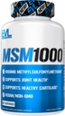 Διατροφή Evlution MSM1000-1000 MG Συμπλήρωμα μεθυλοσουλφονυλομεθανίου - Κοινή Υγειονομική Υποστήριξη - Συμπλήρωμα Καρτιού - Vegan + Κάψουλες MSM μη ΓΤΟ - 60 Υπηρεσίες