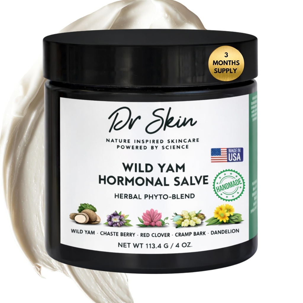 Dr. Skin Wild Yam Cream for Hormone Balance 4oz 