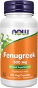 NOW Συμπληρώματα Τροφίμων, Fenugreek (Trigonella fownum-graecum) 500 mg, βοτανικό συμπλήρωμα, 100 κάψουλες
