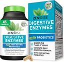 Zenwise Health Digestive Enzymes for Gut Health & Bloating Relief - Multi Enzymes Digestion Supplement with Probiotics, Bromelain & Papaya for Digestive Health Support - Άνδρες & Γυναίκες - 45 Count