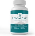 Pure Original Ingredients Epsom Salt, (100 Capsules) Always Pure, No Additives Or Fillers, Lab Verified