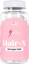 Laura Posada Γυναικεία Hair-X Advanced Hair Enhancement Supplements for Viortially Thicker, Stronger Hair Growth with Vitamin C, B12 - Non-GMO 60 Count 100% Natural Made in The USA