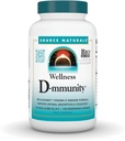 Source Naturals Wellness D-mmunity, Bio-Aligned Vitamin D Immune Formula, Supports Optimal Absorption and Utilization* - 120 Vegetarian Capsules