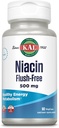 KAL Niacin 500mg Flush Free - Συμπλήρωμα βιταμίνης B3 - Μεταβολισμός και την υποστήριξη της ενέργειας - Δέρμα, νεύρο, Digestive Υγεία και Κυκλοφορία Υποστήριξη - Βιταμίνη Vegan, 60-Day Εγγύηση, 60 Σερβιέτες, 60 VegCaps