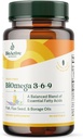 BIOACTIVE NUTRIENTS BiOmega 3-6-9 συμπλήρωμα Softgels για γυναίκες και άνδρες - Ωμέγα 3 6 9 - σύμπλεγμα των καλύτερων ψαριών, λιναρέλαιο, και Borage Oil συμπληρώματα - 1200mg - 90 Softgels
