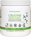 Eniva Health Creatine Monohydrate Powder, Amino Acid, Micronized Powder, 70 Μερίδες 5 G 12,3 oz, Υποστήριξη μυών, μυϊκή ανάπτυξη, Κυτταρική ενέργεια, Γνωστική εστίαση, Ultra-Pure, Φαρμακευτική Βαθμός