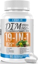 DIM Supplement Estrogen Balance for Women & Men, 1675 mg Estrogen Supplement Hormonal Acne Support, Menopause Support, Antioxidant Support,DIM SGS 90 Veggie Capsules,44 Day Supply-016