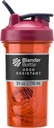 BlenderBottle Shaker Bottle Pro Series Perfect for Protein Shakes and Pre Workout, 24-Ounce, Coral