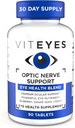 Viteyes Optic Nerve Support Supplement, Premium Οφθαλμικό Μείγμα Διατροφής, 90 δισκία, Λευκό