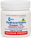 Globe Hydrocortisone Maximum Strength Cream 1% w/Aloe, 16 oz, Anti-Itch Cream for Redness, Swelling, Iching, Rash, Bug/Mosquito Bites, Eczema, Αιμορροΐδες & More, 16 oz Jar