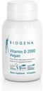 Biogena Vitamin D 2000 Vegan Formula - Sun Vitamin D3 συμπλήρωμα για την απορρόφηση ασβεστίου, ανοσοποιητική υποστήριξη - 60 κάψουλες **